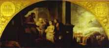 Haga click para ver la imagen ampliada the patrician juan and his wife reveal his dream to pope liberius.jpg